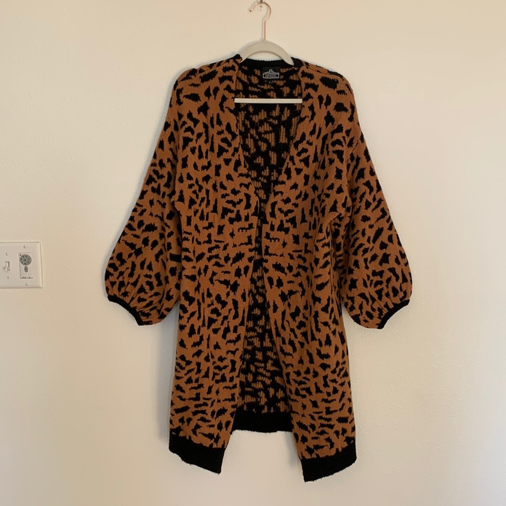 Oversized Ballon sleeve Cardigan